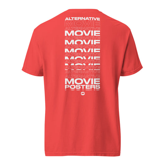 T-Shirt mit AMP-Mustertext
